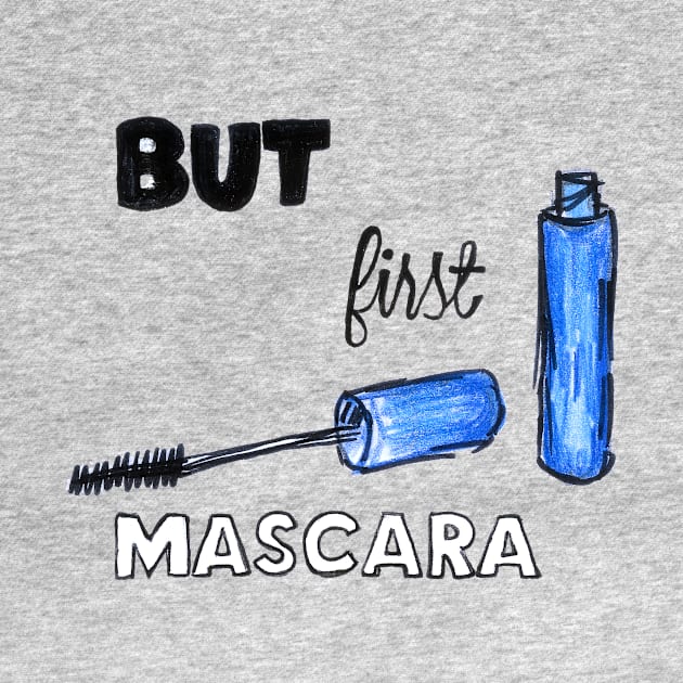 Mascara makeup funny print by BalumbaArt